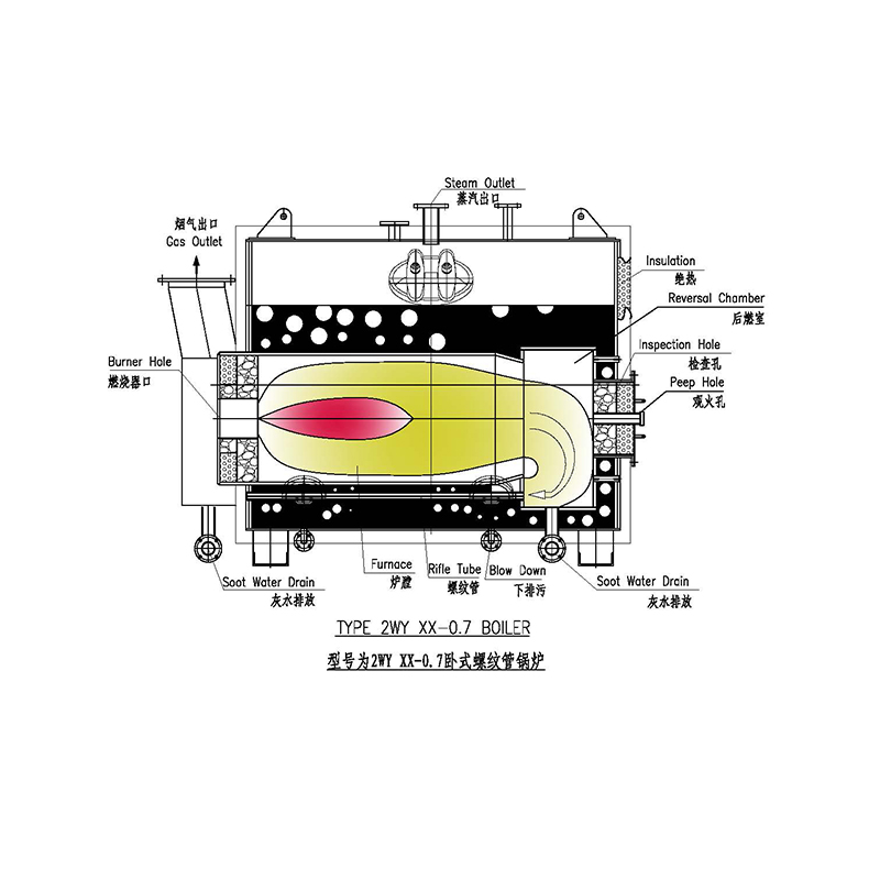 ZWY Threaded Tube marine Boiler Horizontal Steam marine Boiler